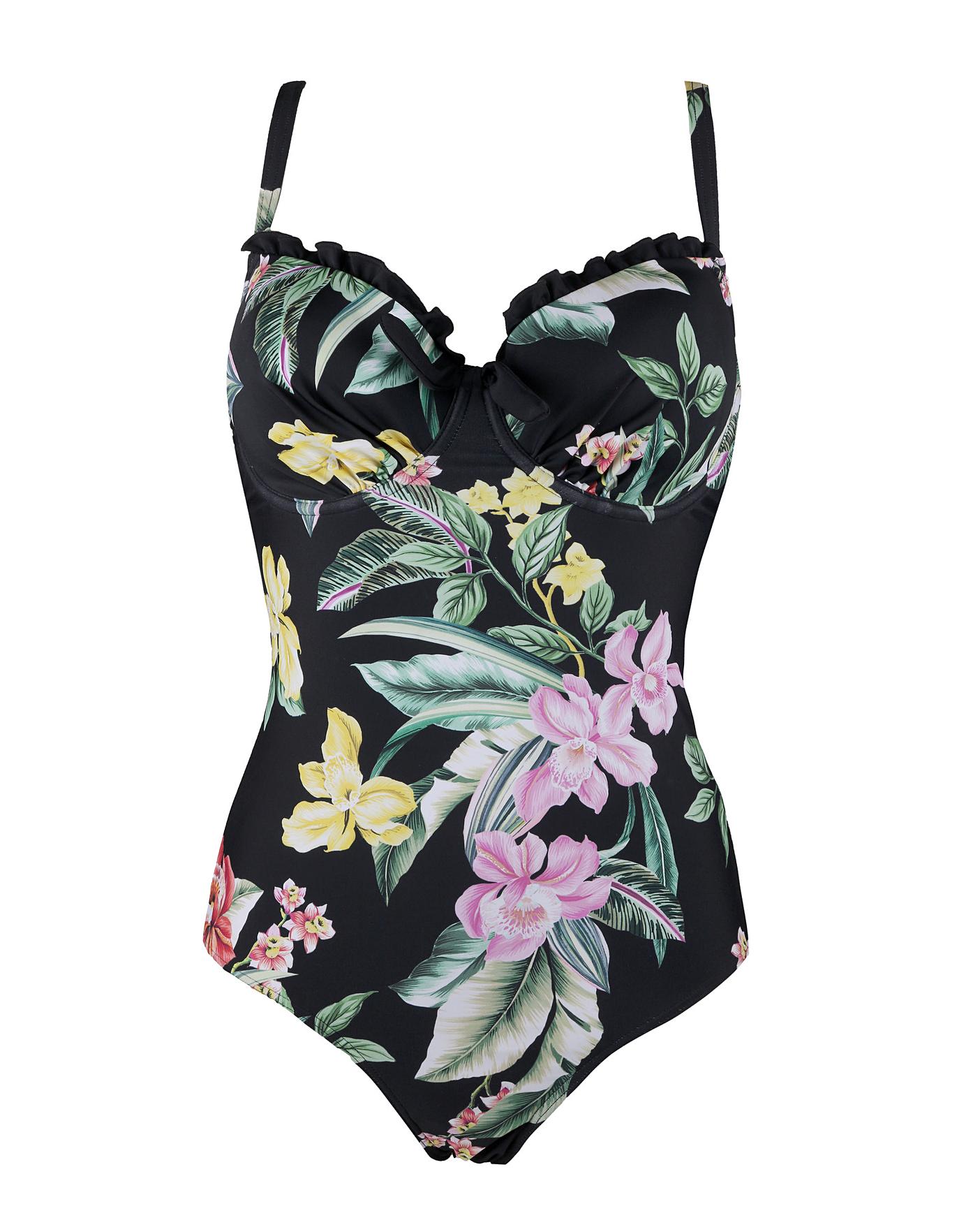 padded underwired swimming costume