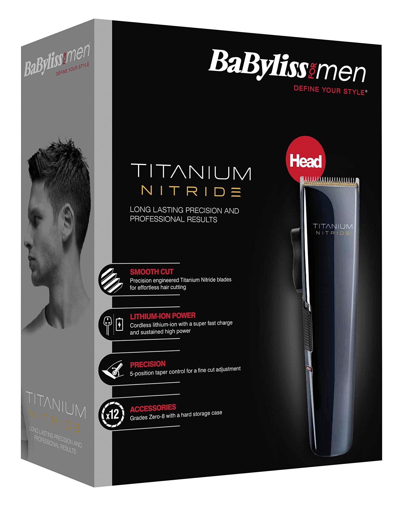 Babyliss Titanium Nitride Hair Clipper J D Williams