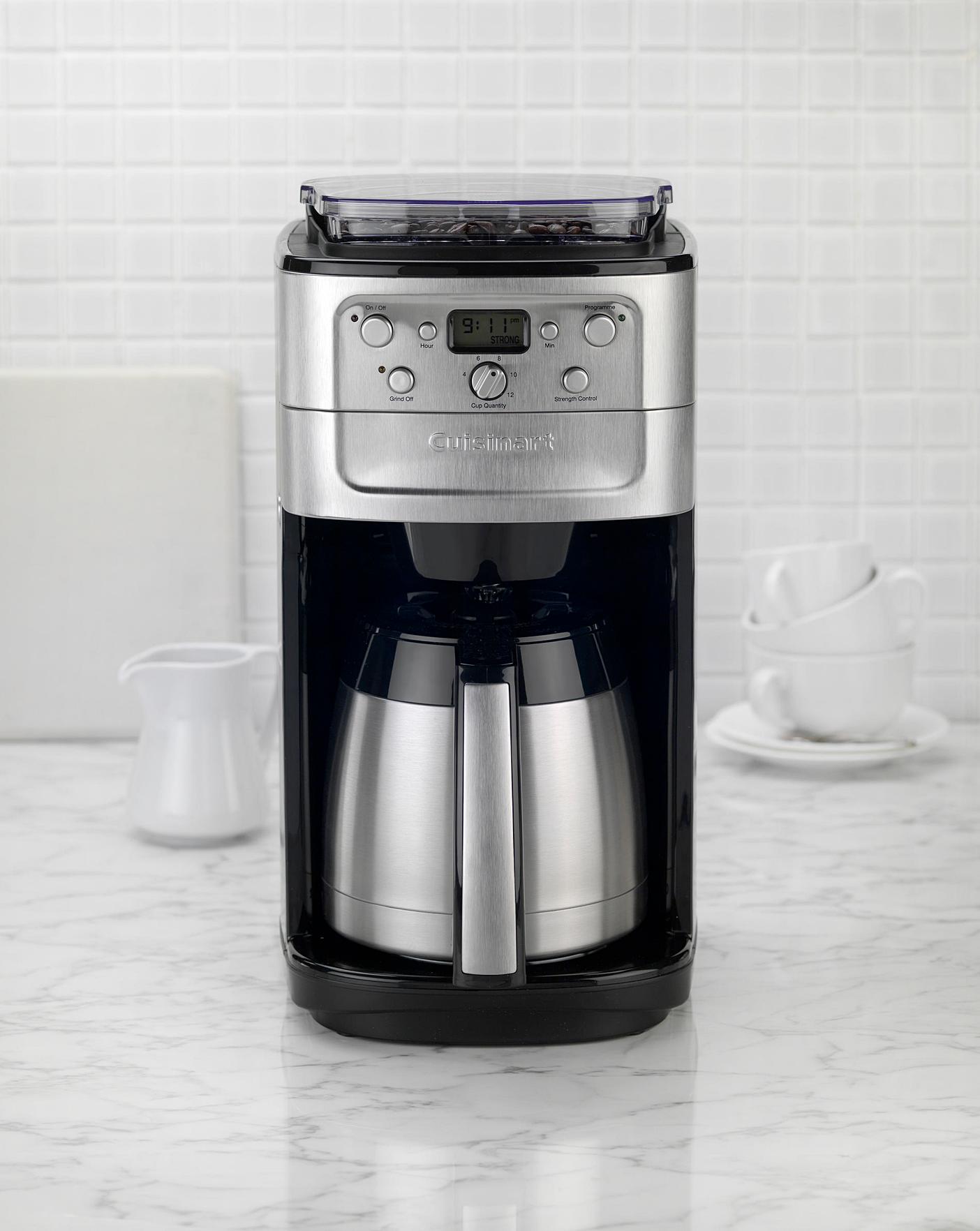 silver cuisinart grind and brew