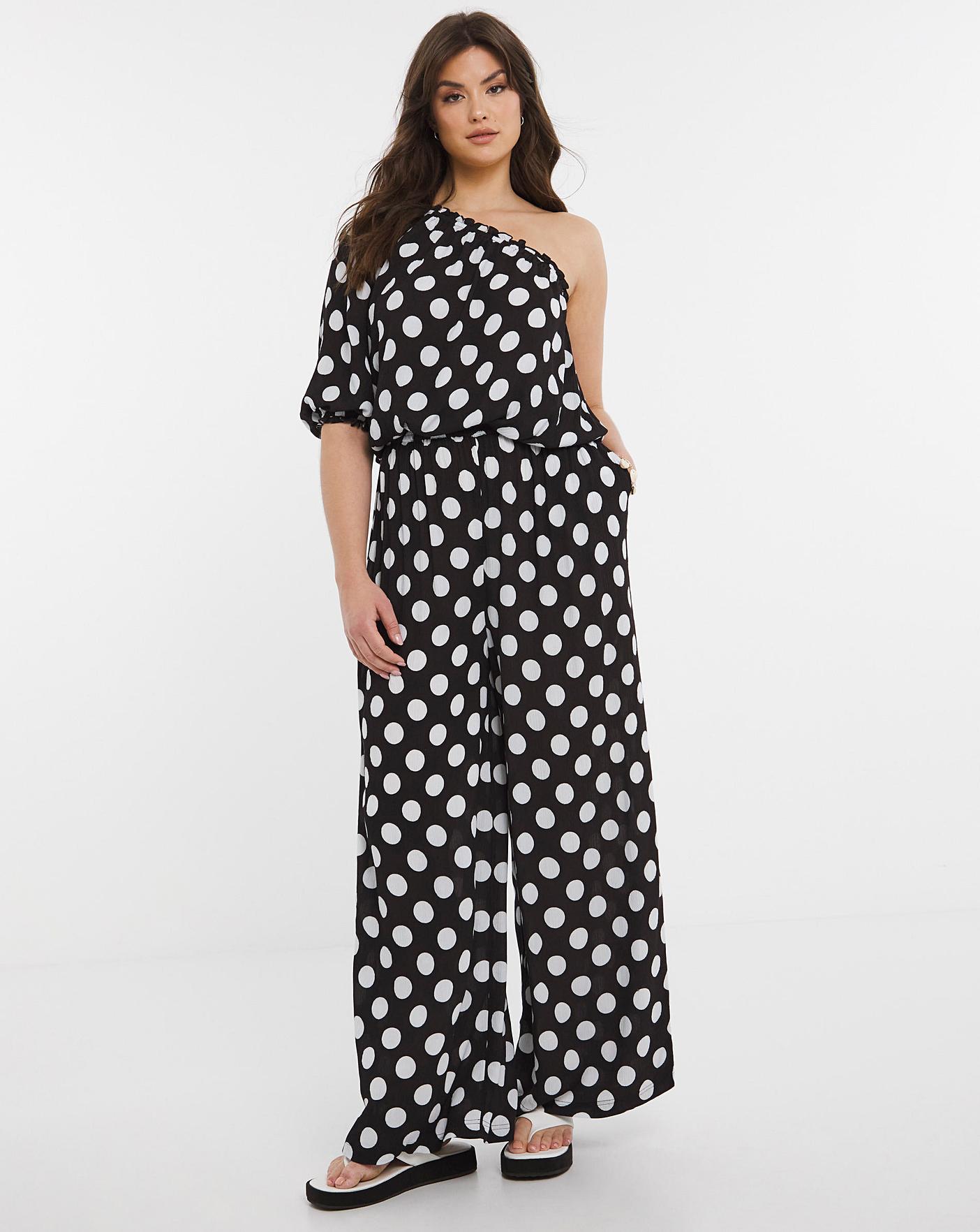 Simply Be Wide Leg Beach Trousers 