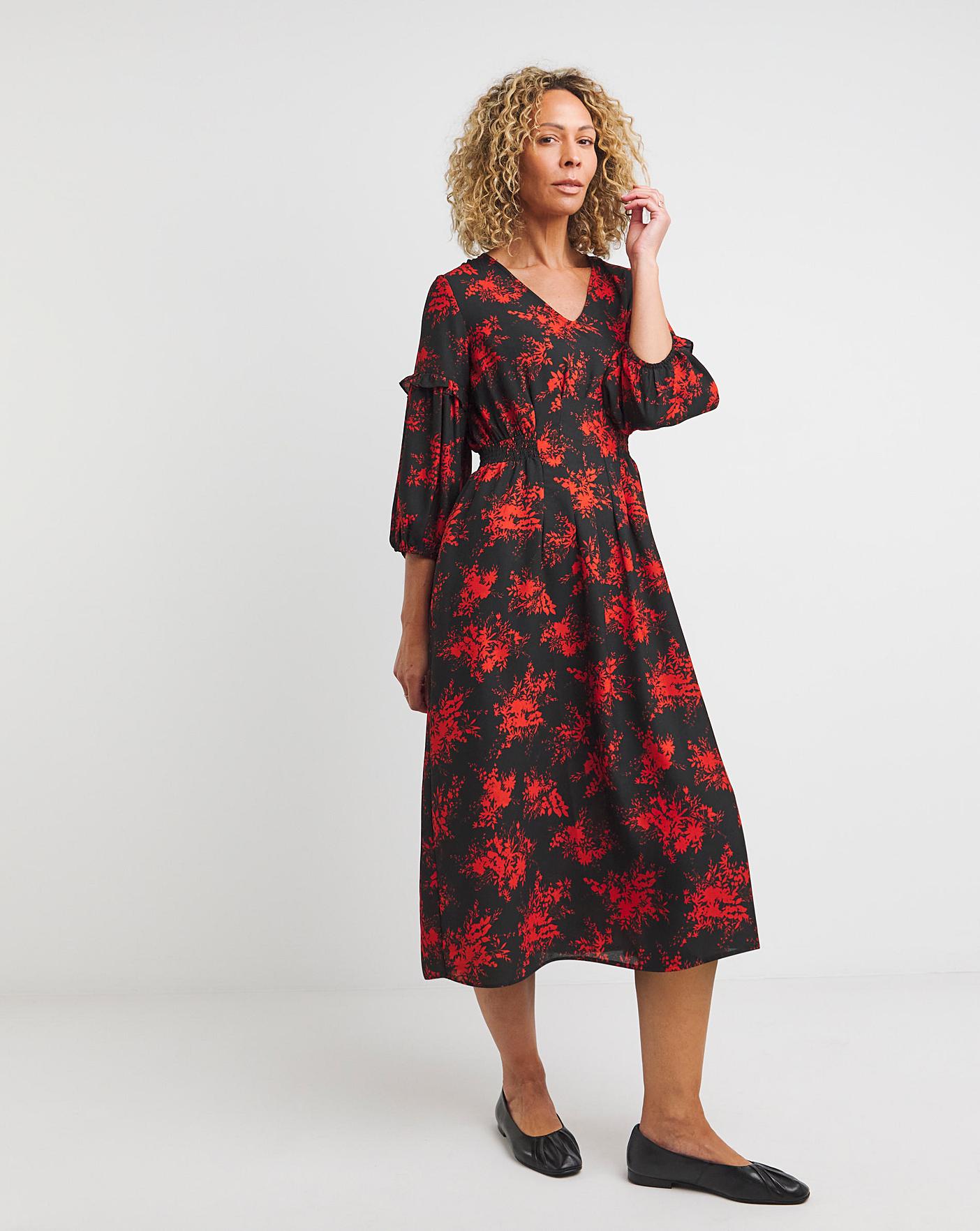 Printed tea dress best sale