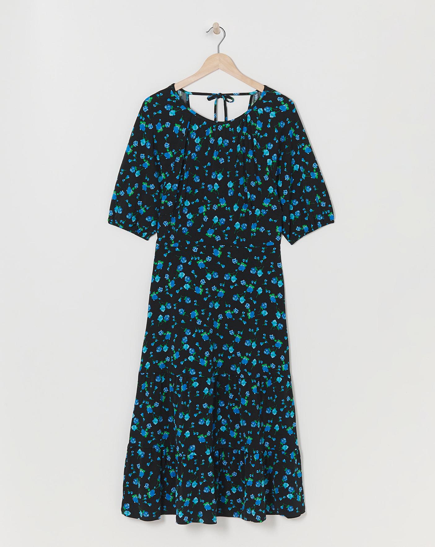 black satin dress knee length Aspen Midi Dress - Black Satin Slip Dress