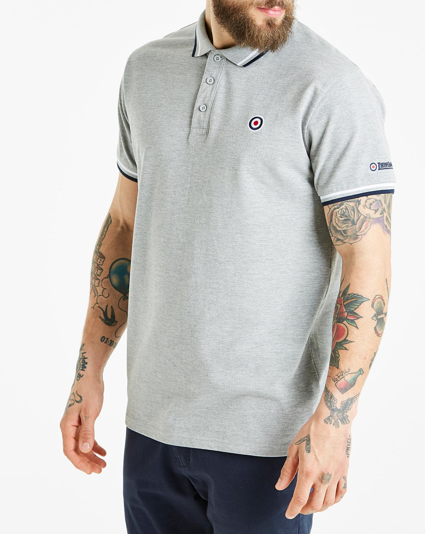 lambretta long sleeve polo