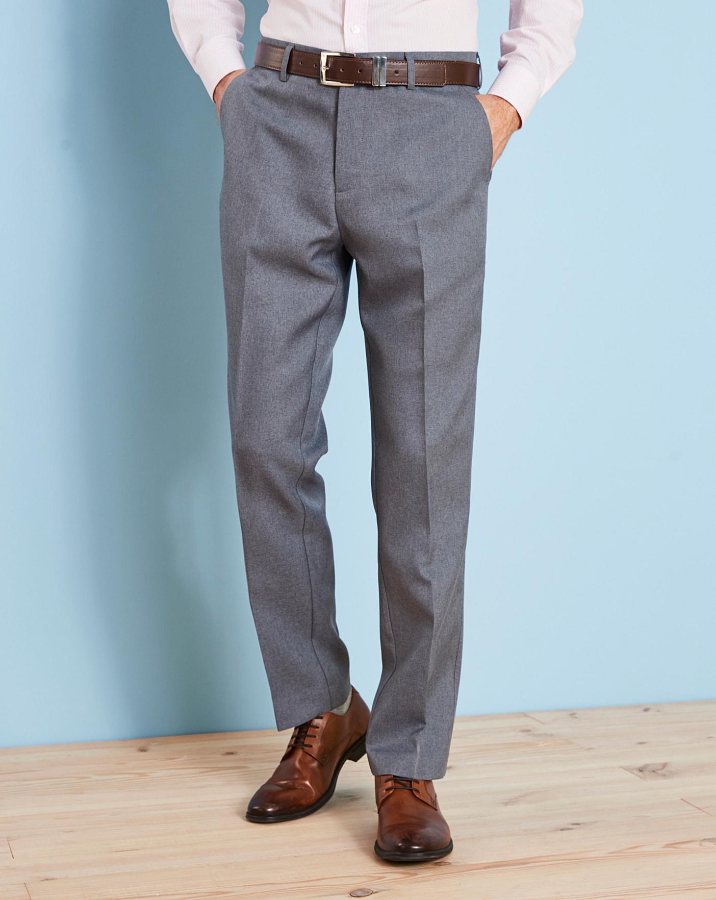Farah Dark Grey Anti Stain Trouser 29in 