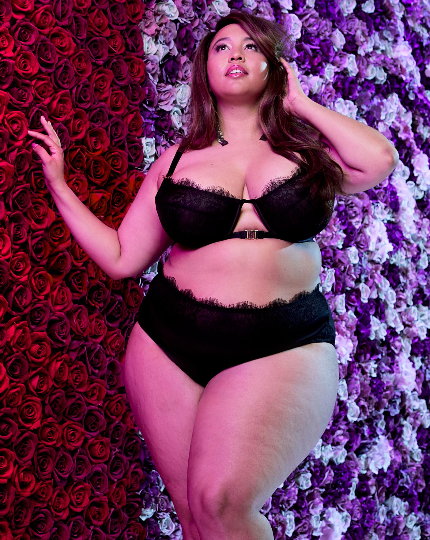 Playful Promises collaboration with plus-size fashion blogger Gabi Fresh, p...