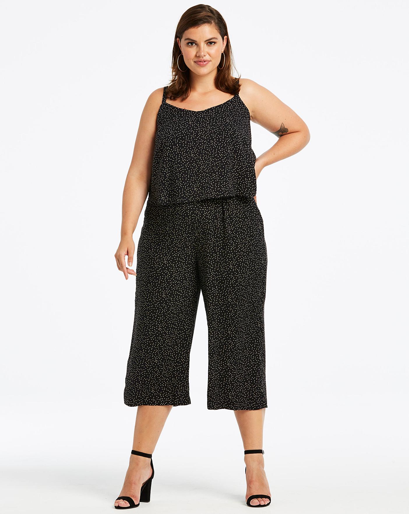 layered culotte jumpsuit
