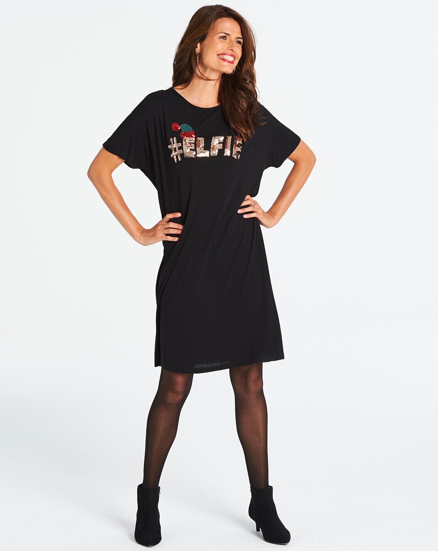 t shirt dress christmas
