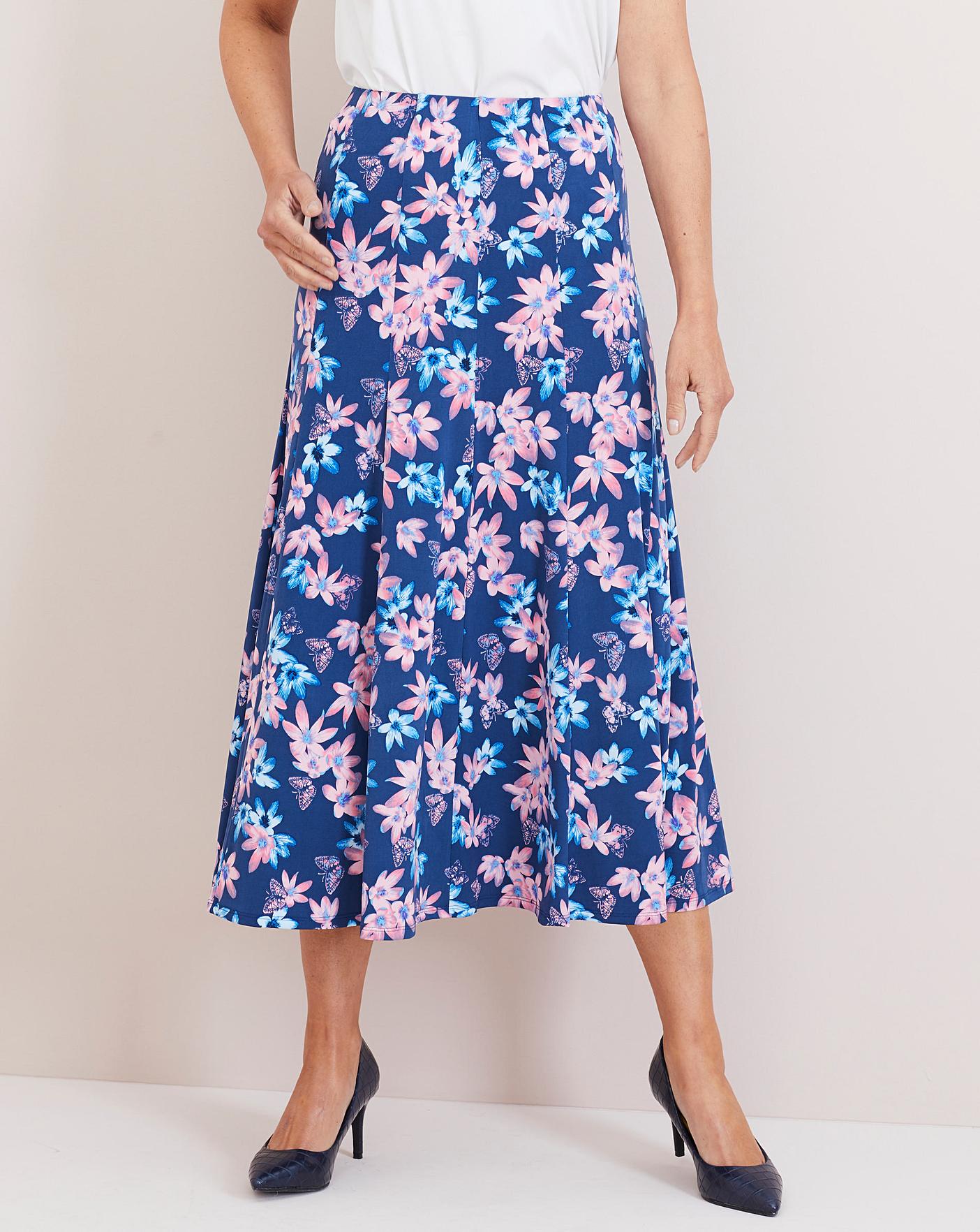 Julipa Pull On Panelled Skirt 27" House of Bath