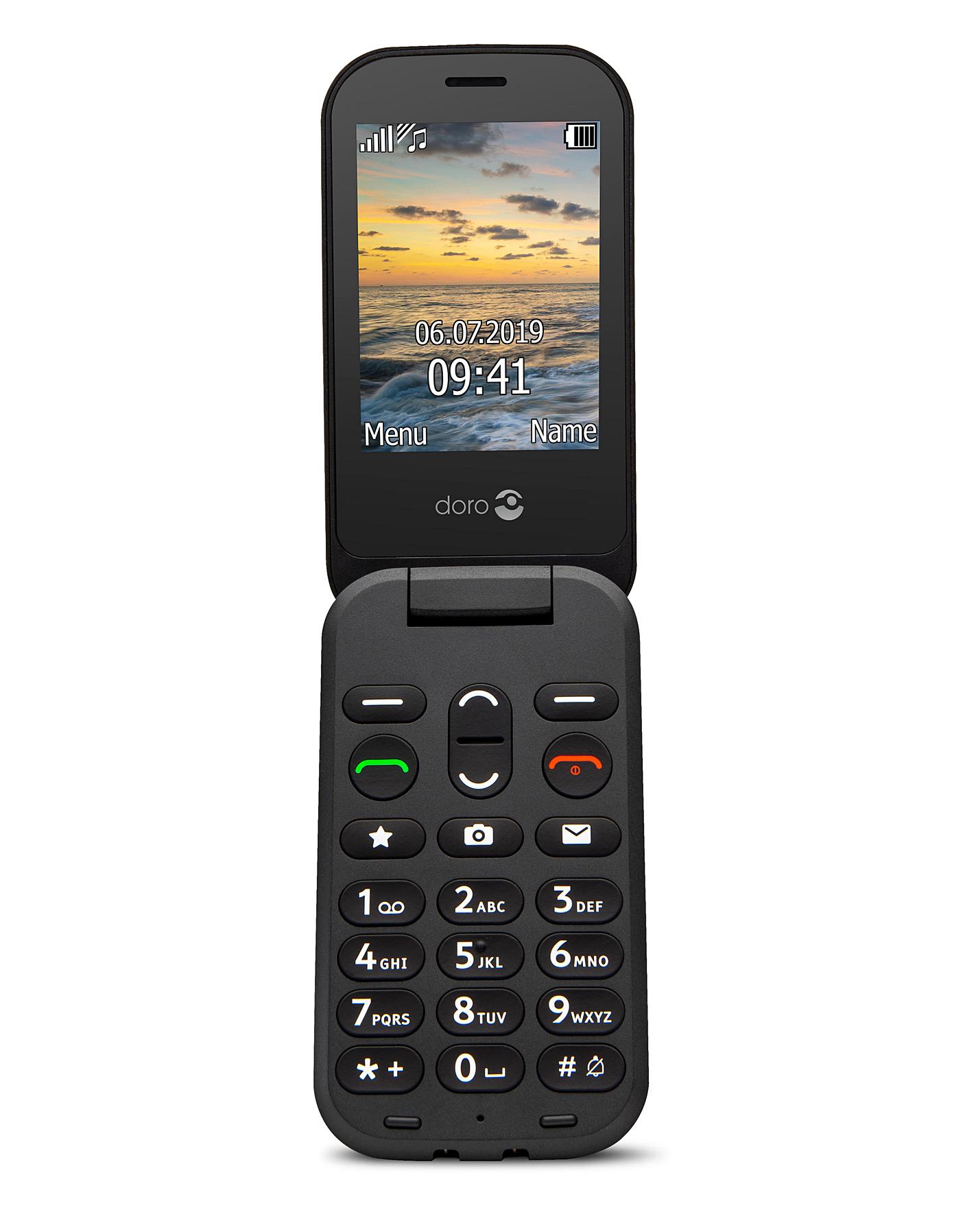 Doro 6040 SIM Free Mobile Phone - Black | Premier Man