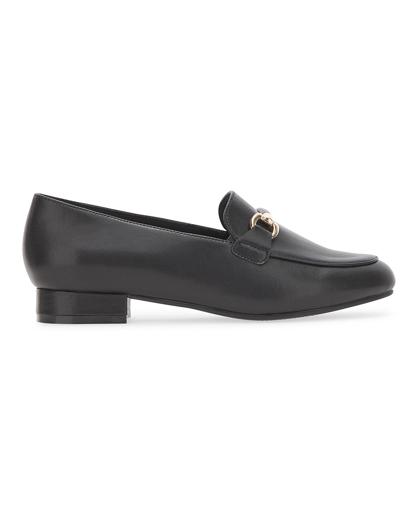 Leather Trim Loafer on Flexi Sole E Fit | J D Williams
