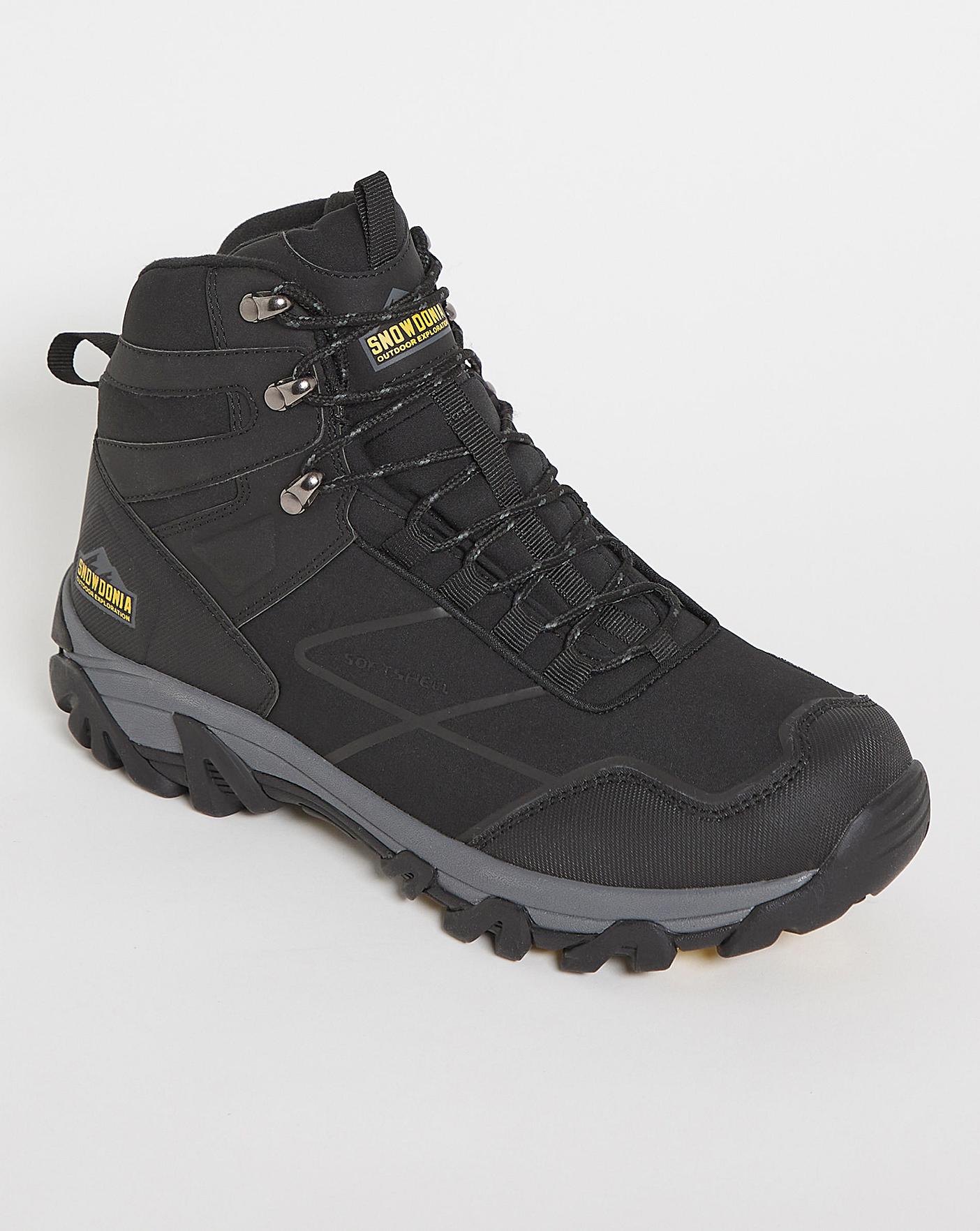 snowdonia waterproof knitted walking boots extra wide fit