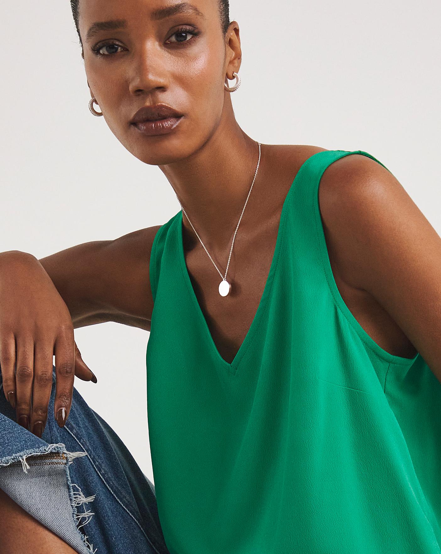 V Neck Woven Tops J D Williams