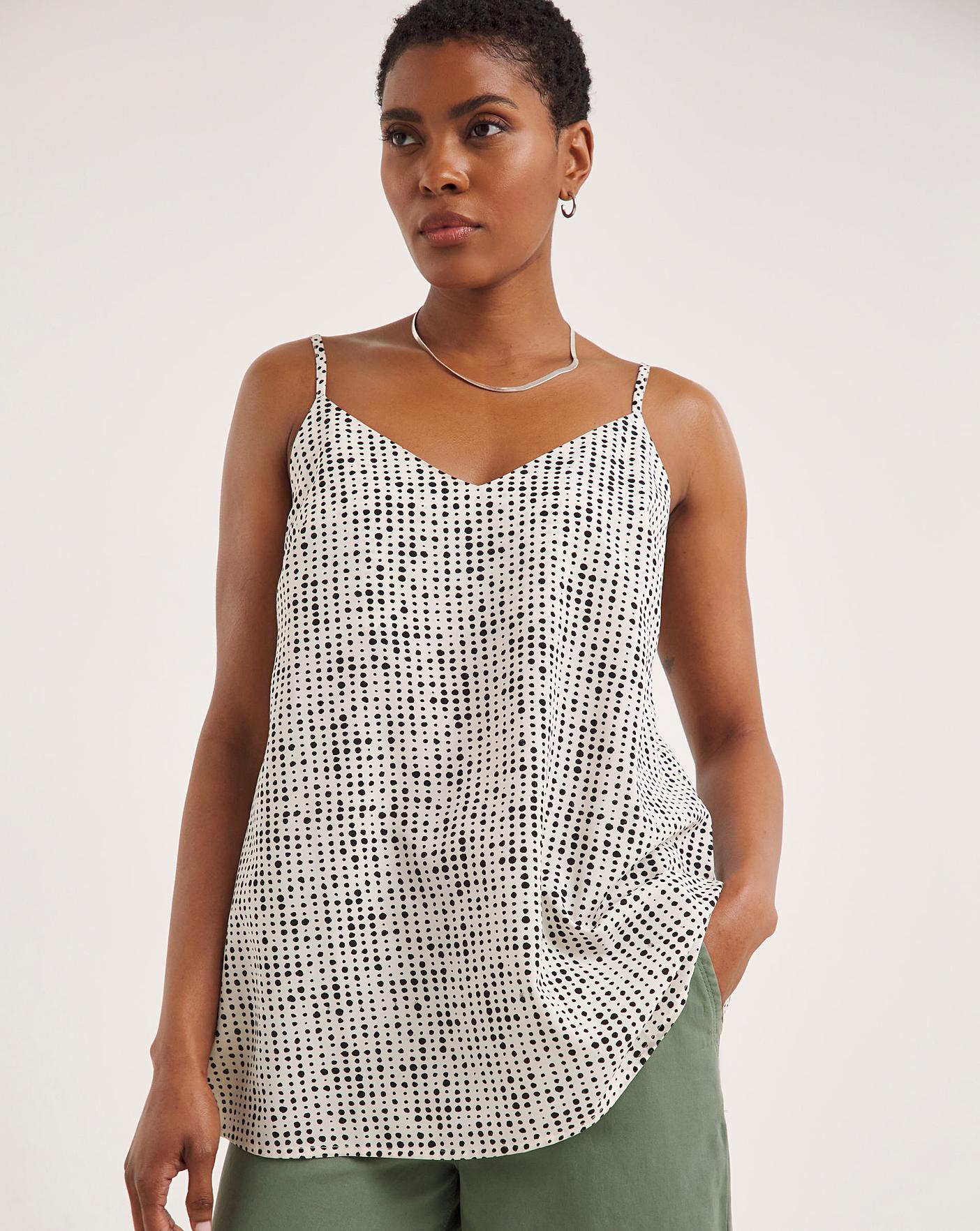 Strappy camisole clearance tops