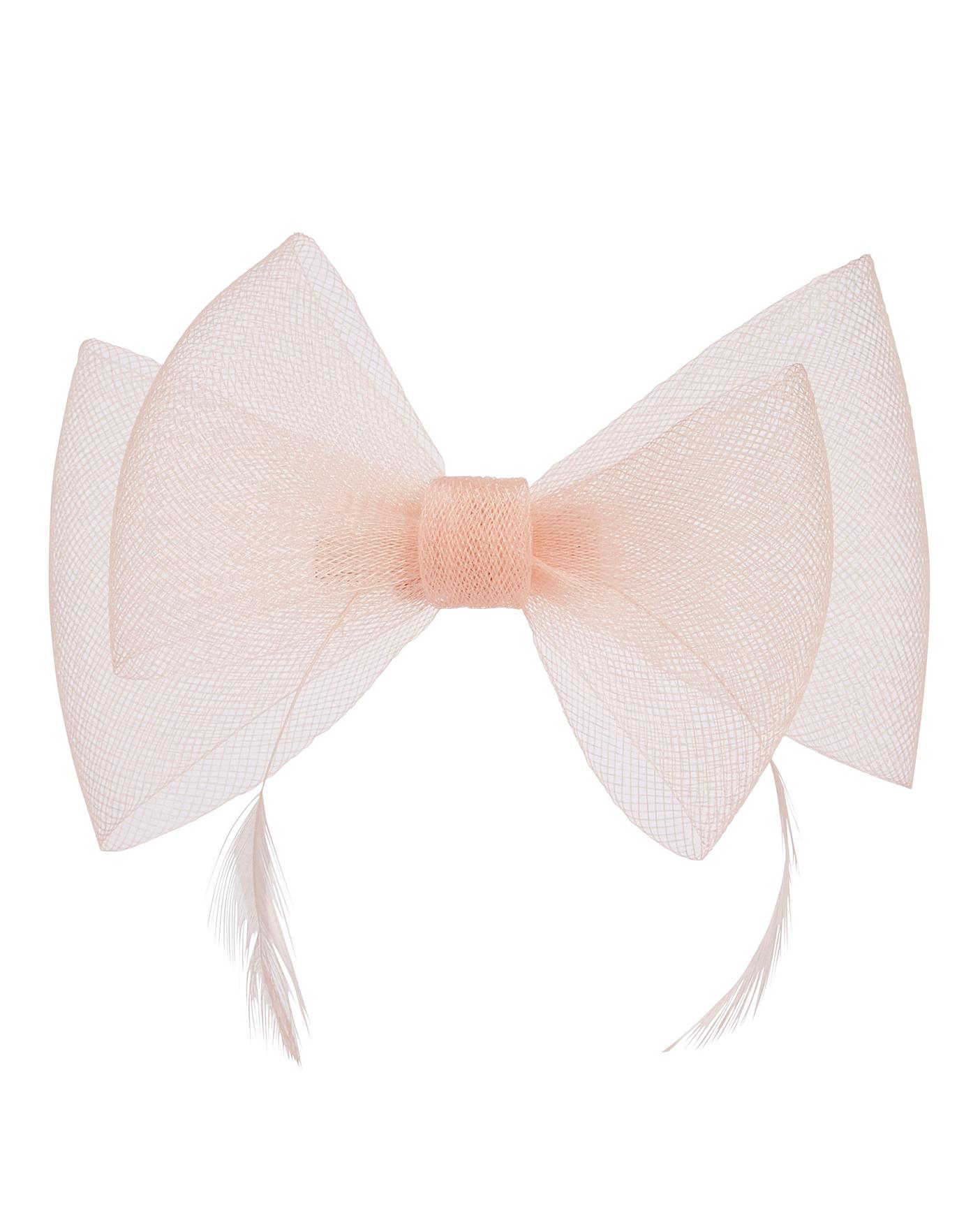 nude bow fascinator