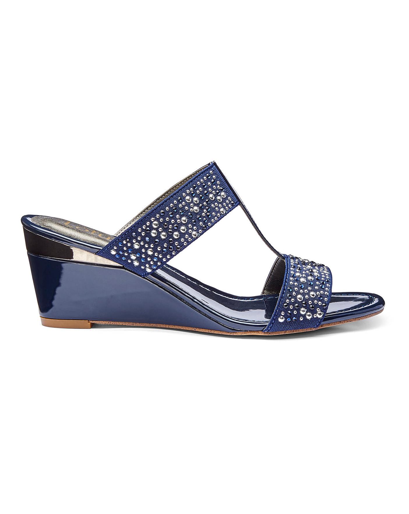 Lotus Wedge Mule Sandals EEE Fit | Crazy Clearance