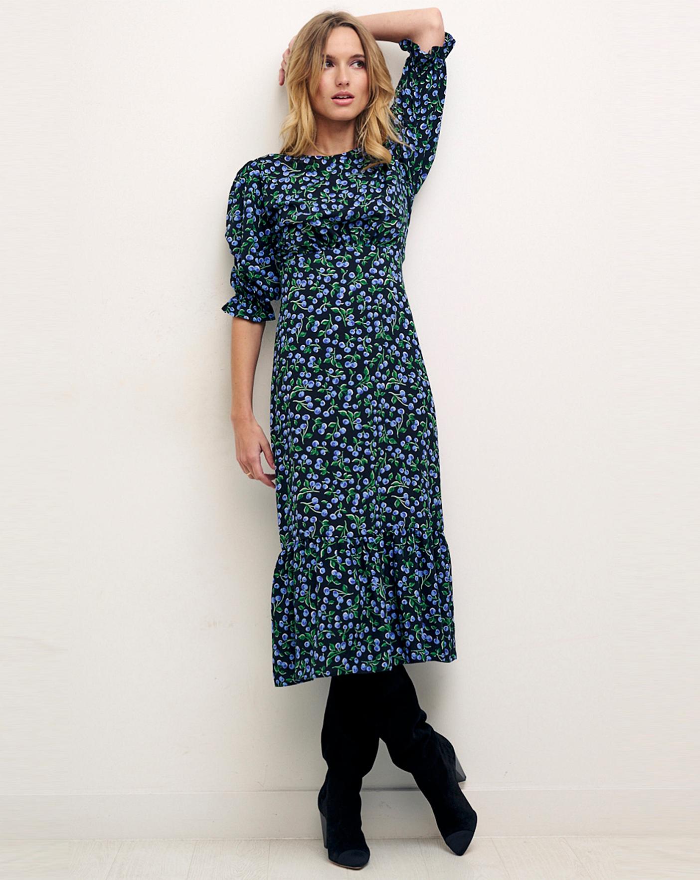 Monsoon selene outlet block print dress