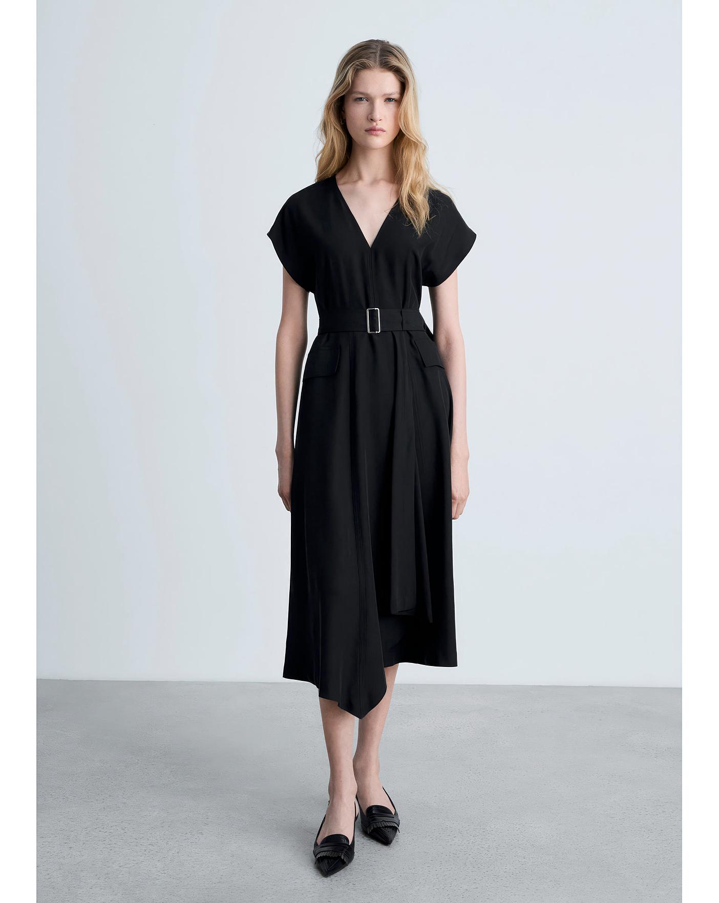 aje bonjour asymmetric mini dress Aje Bonjour Asymmetric Mini Dress – Restitched
