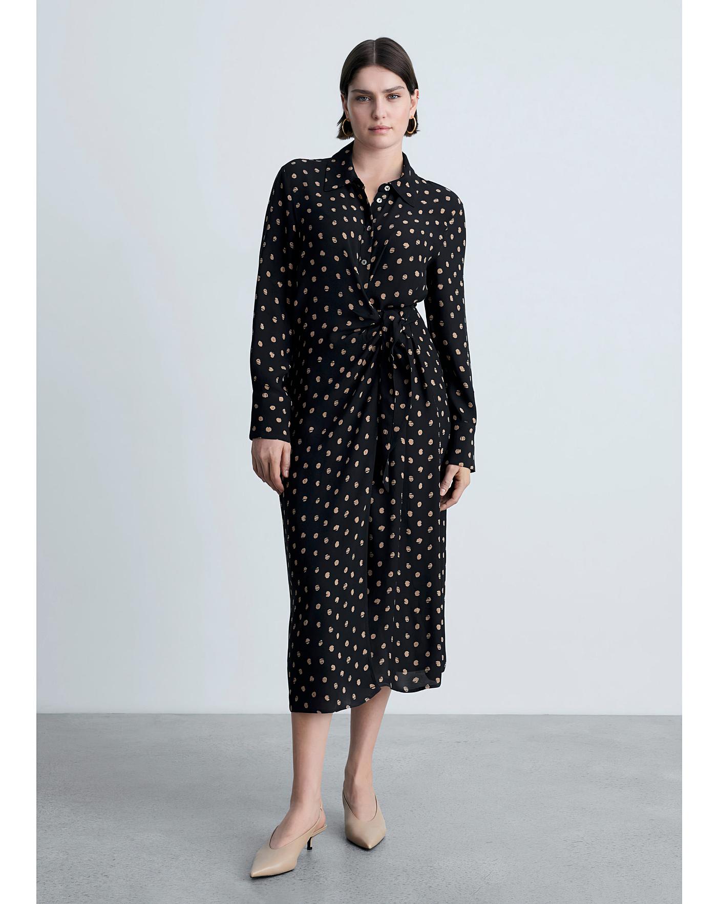 Embroidered Dress Rebecca Taylor Polka Dot Dress French Retro Polka Dot  Dress Women's Slim Fit Ruffle
