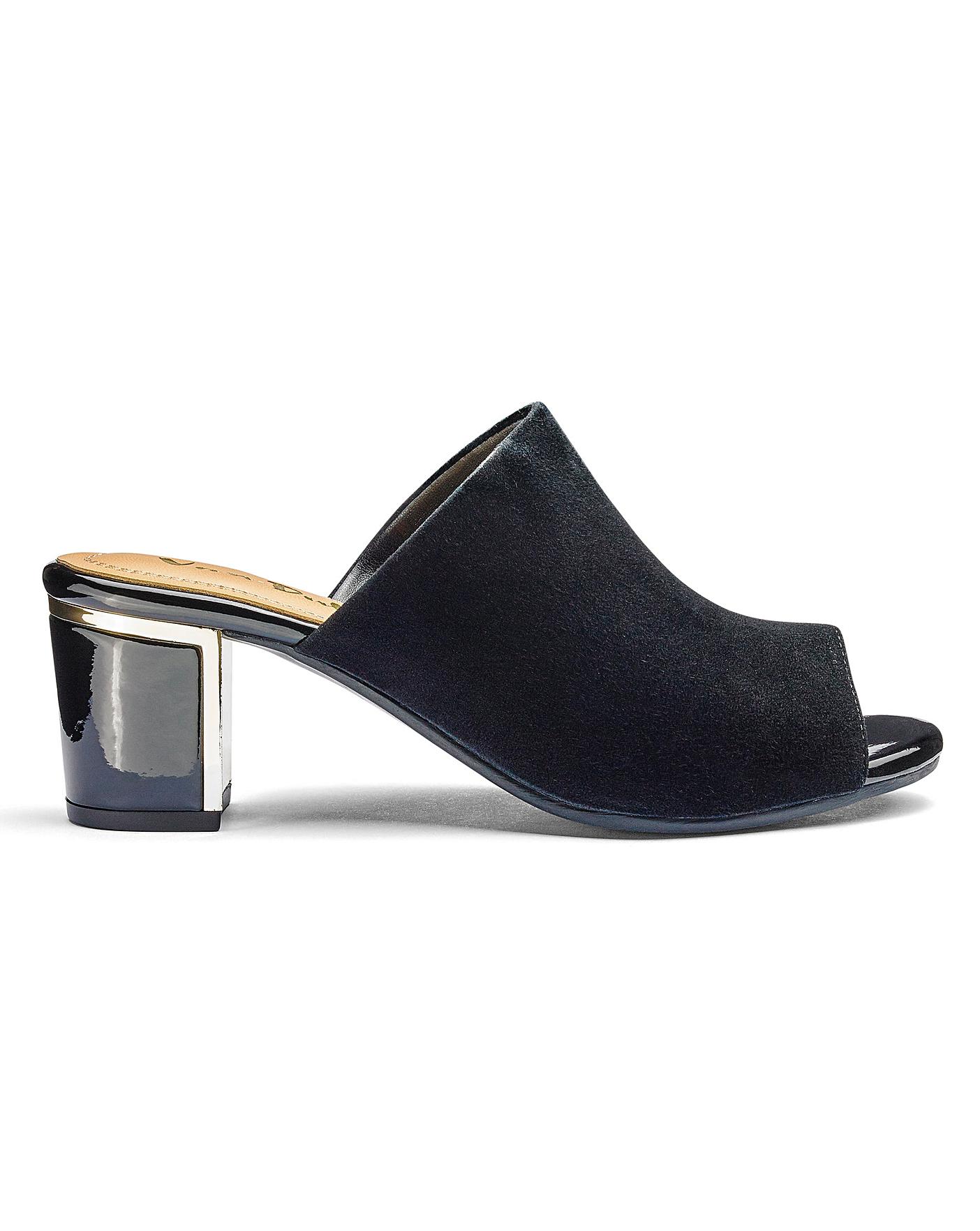 Van Dal Peep Toe Mule Sandals EE Fit | J D Williams