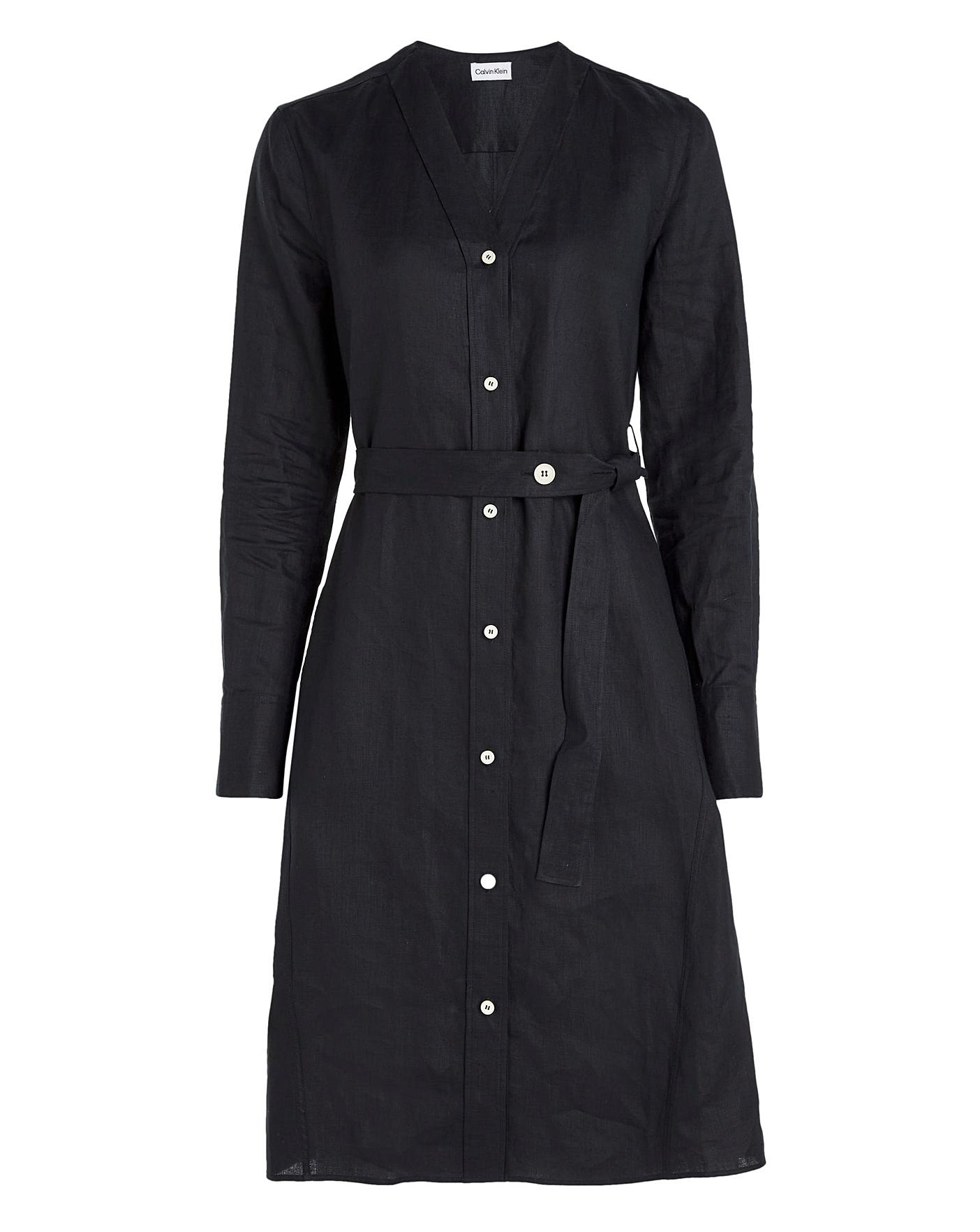 Calvin Klein Linen Midi Dress | Simply Be
