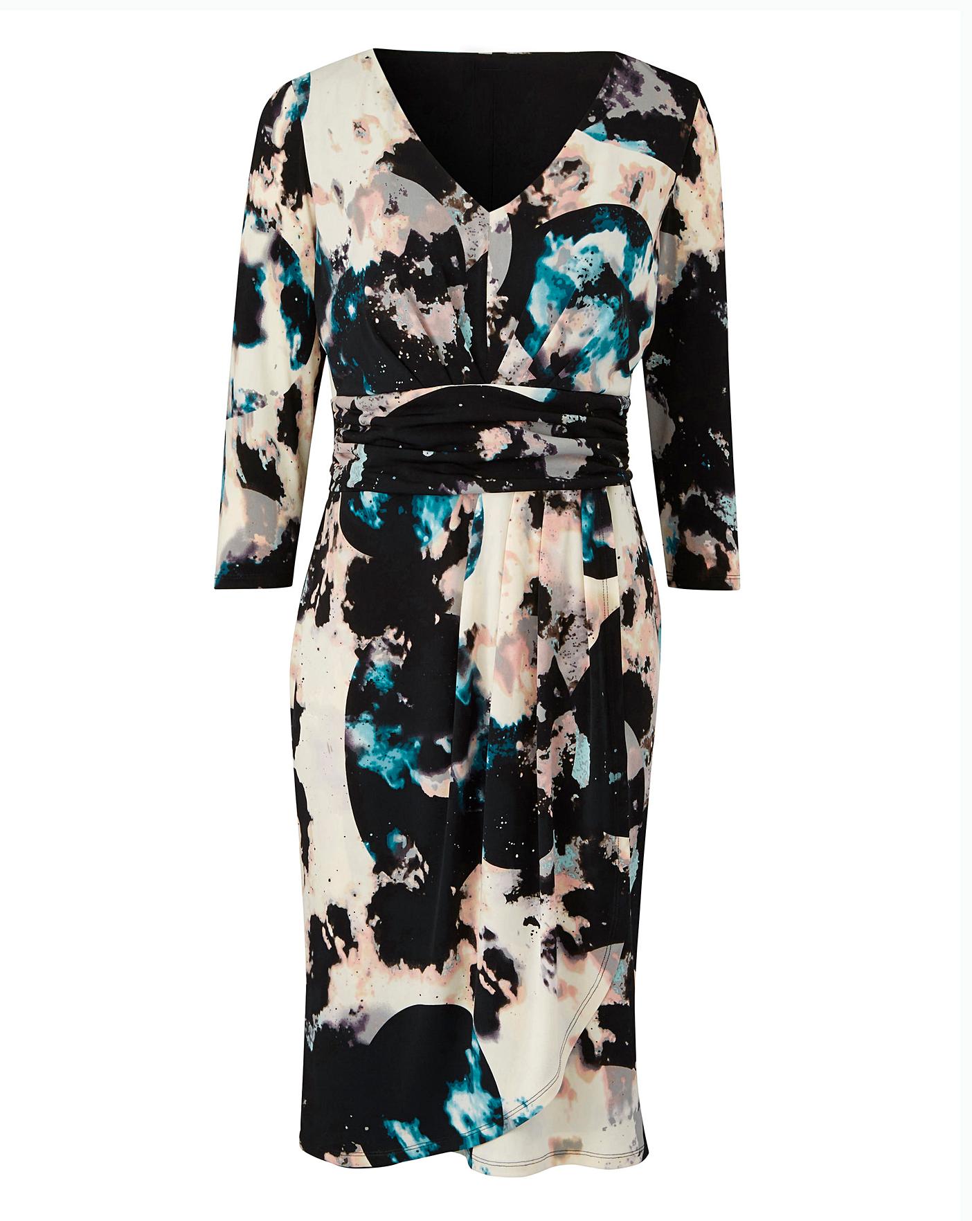 Together Print Dress J D Williams