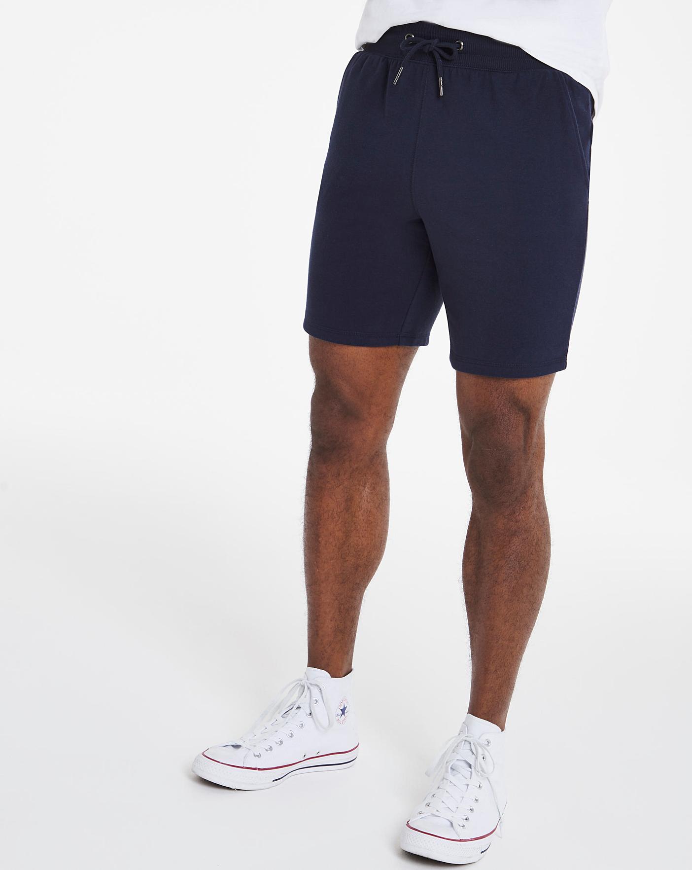 Navy Fleece Shorts