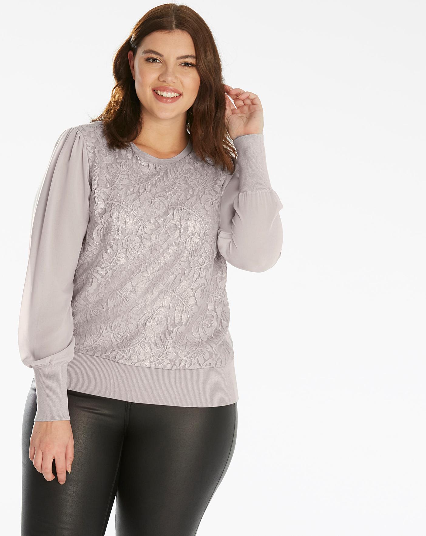 oasis metallic detail jumper