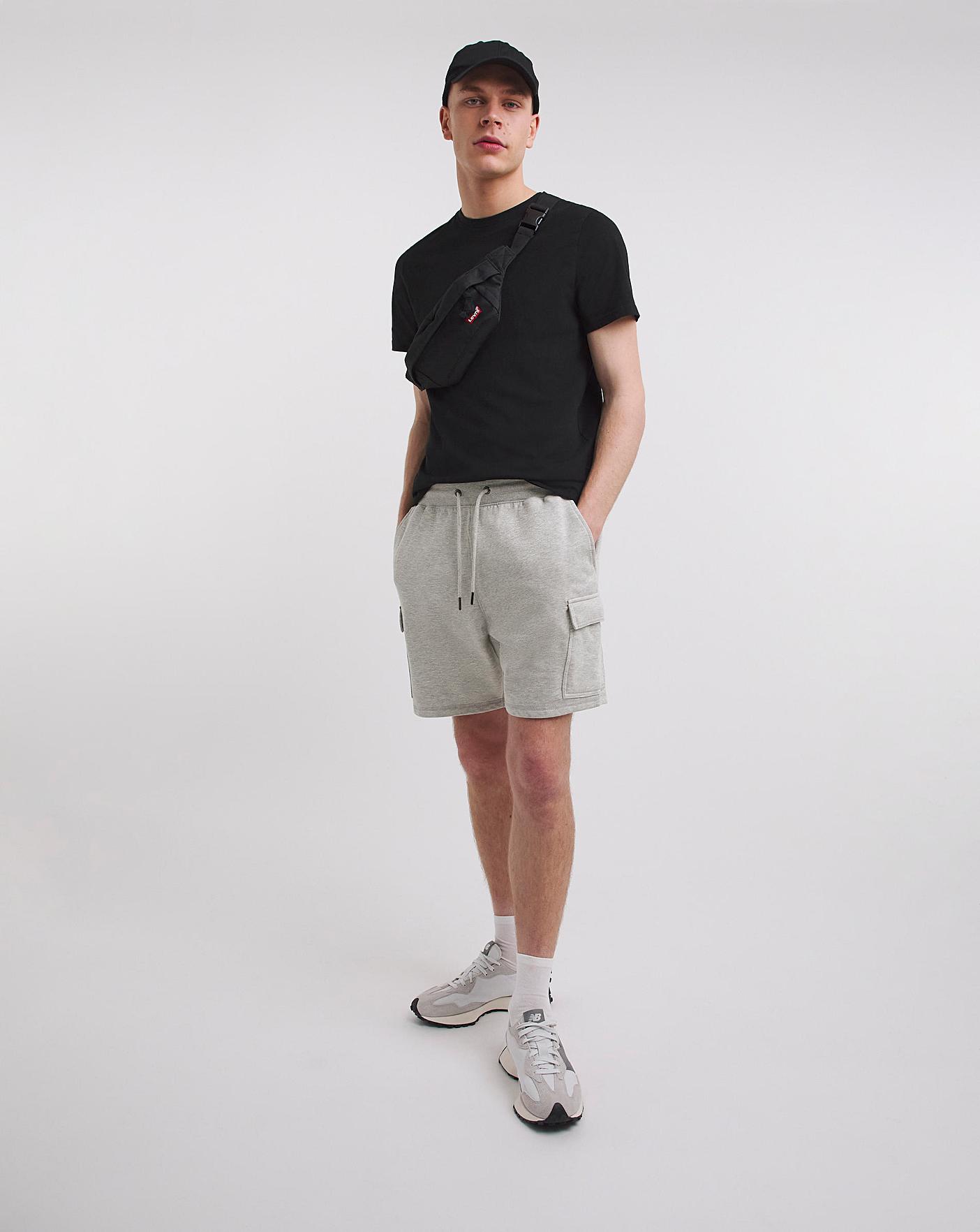 Fleece cargo best sale shorts mens