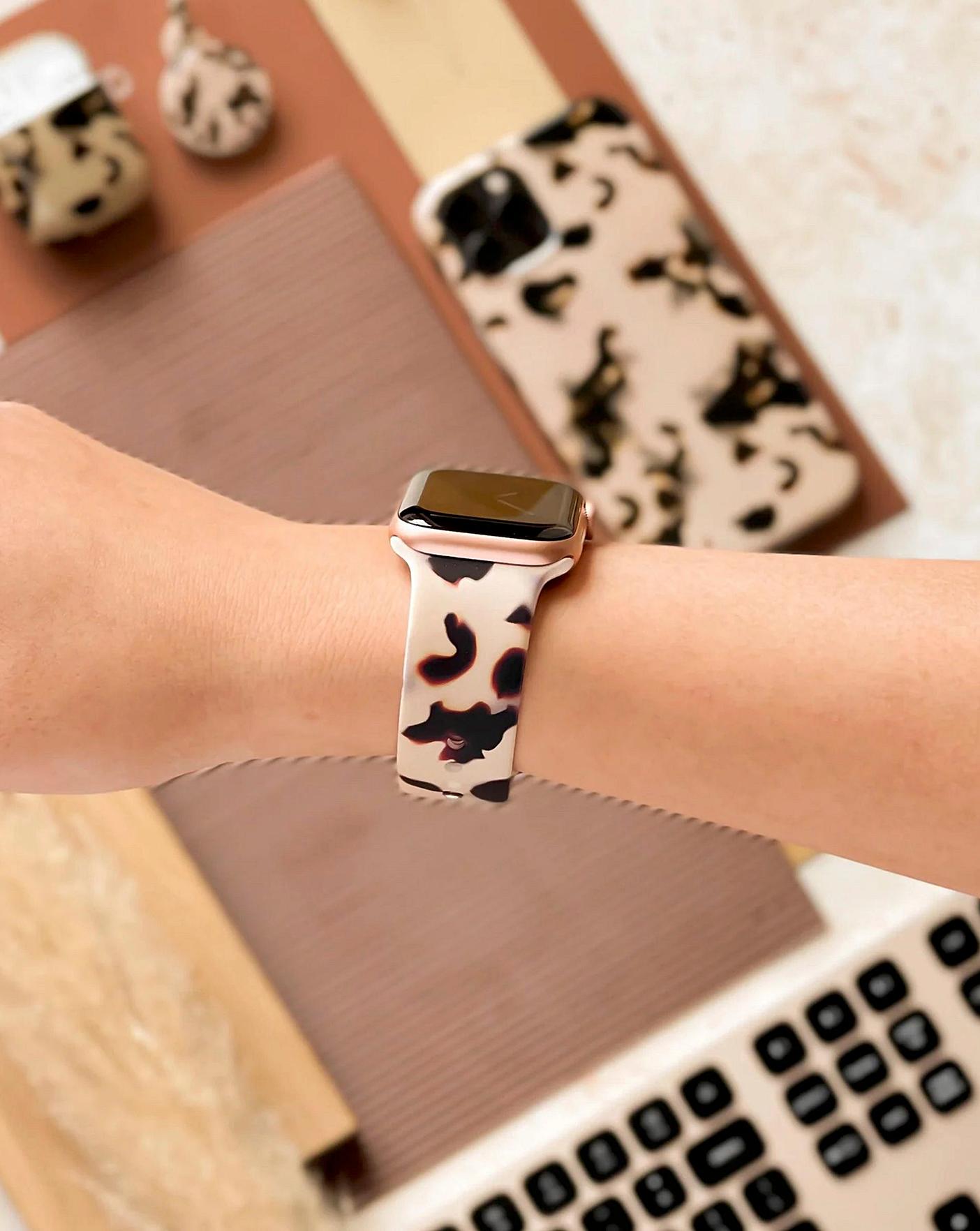 Cow print apple online watch