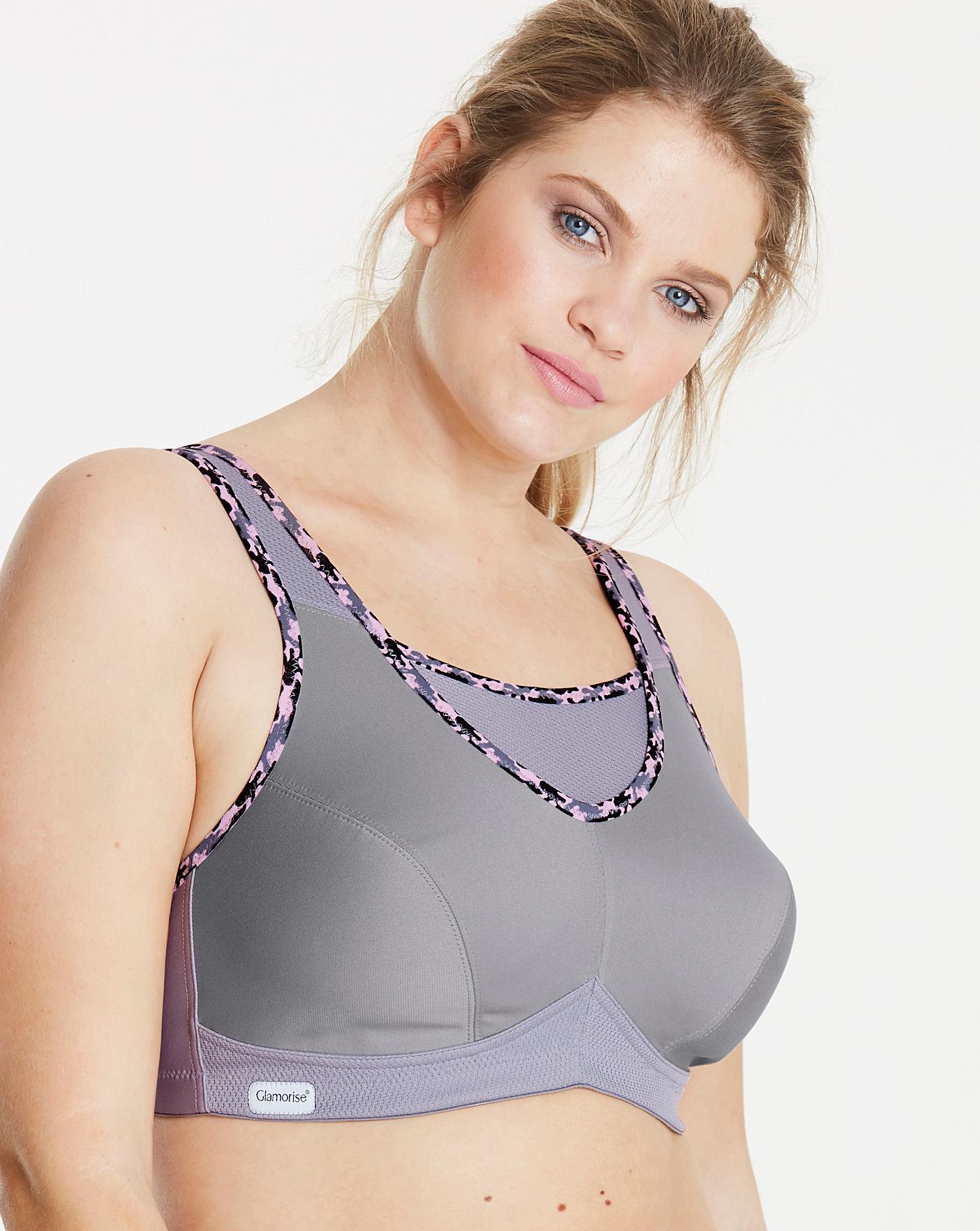 Glamorise 'No Bounce' Sports Bra for larger chests and plus size women