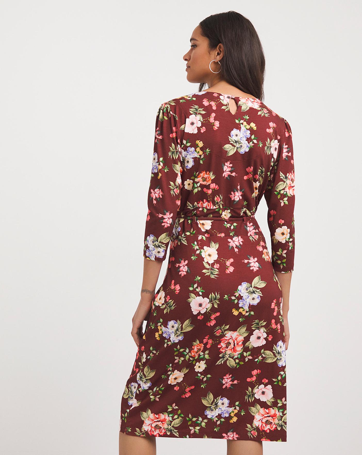 Joe Browns Autumn Floral Jersey Dress | J D Williams