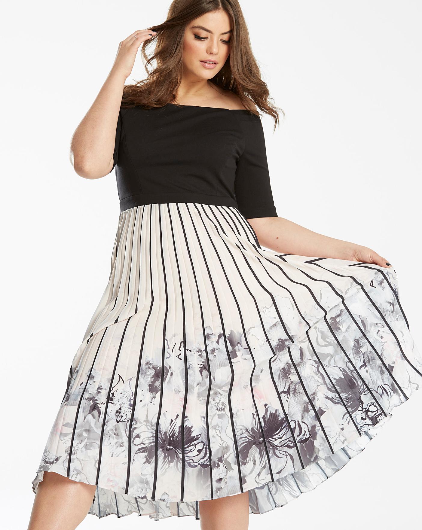 Coast Mirabeau Pleated Dress | Simply Be