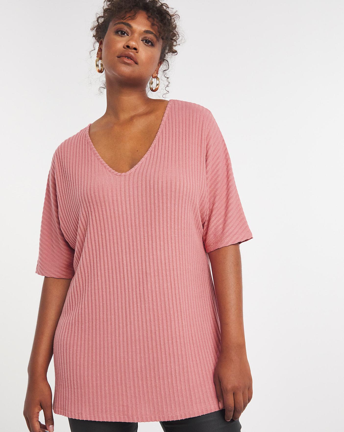 slouchy v neck tee