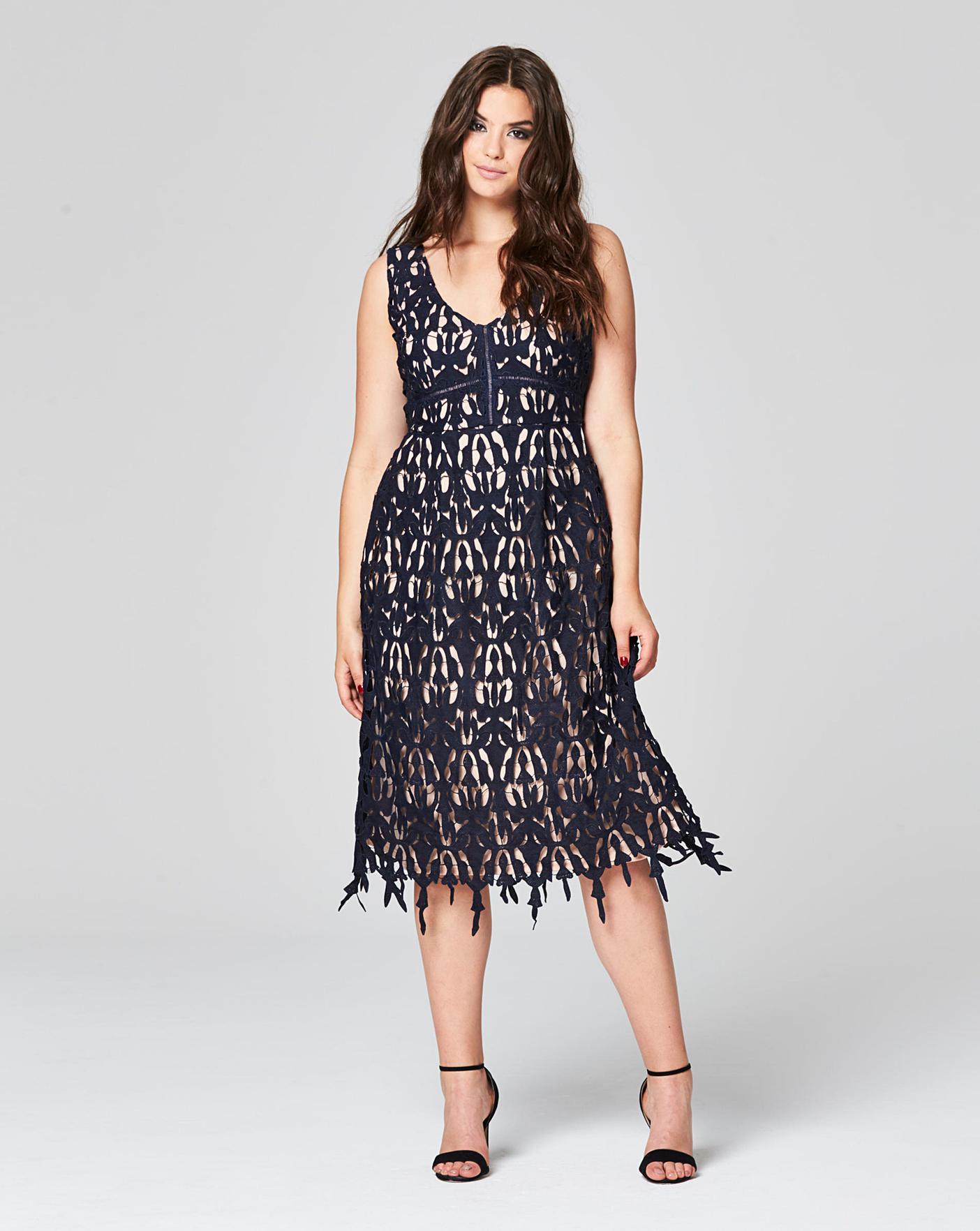 simply be black lace dress