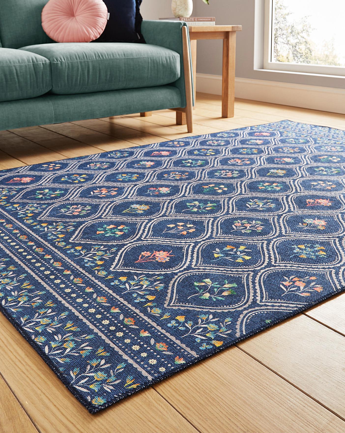 Catherine Lansfield Cameo Washable Rug | Simply Be