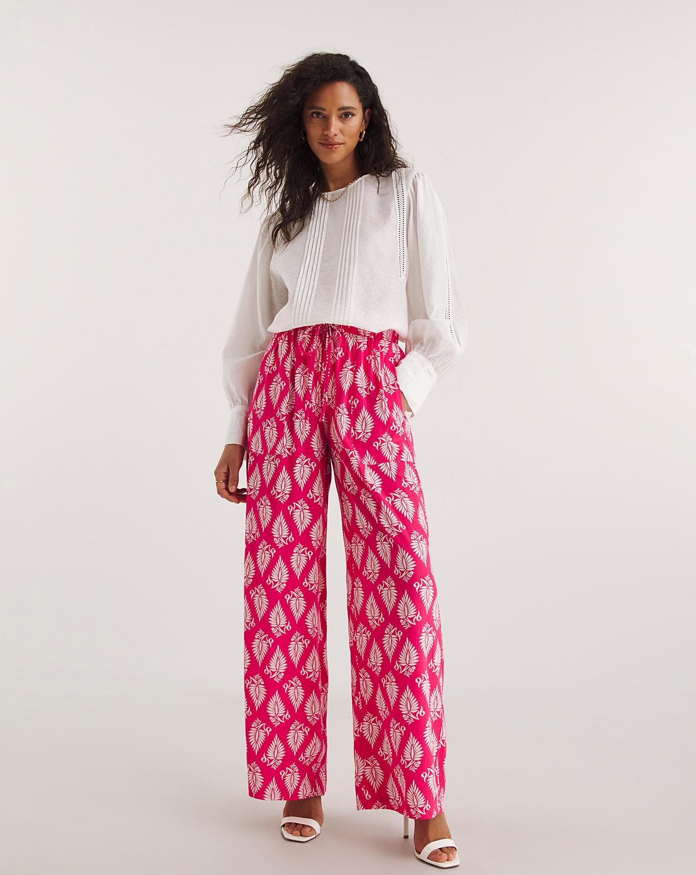 Wide trousers  Pink  Ladies  HM IN