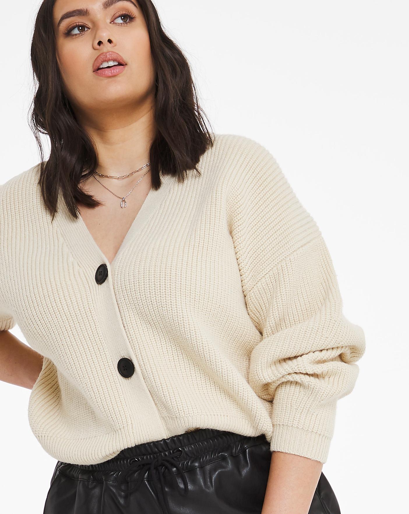 Balloon Sleeve Cardigan Simply Be