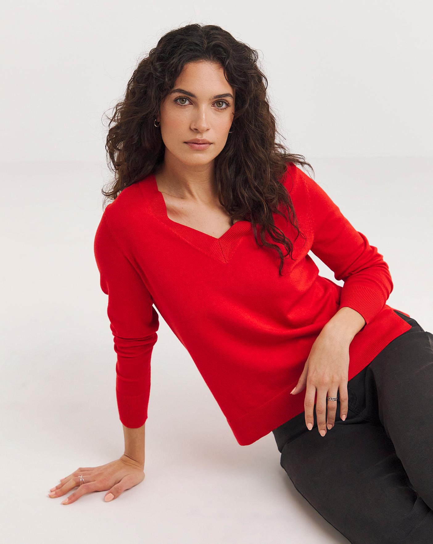 V Neck Jumper | Oxendales