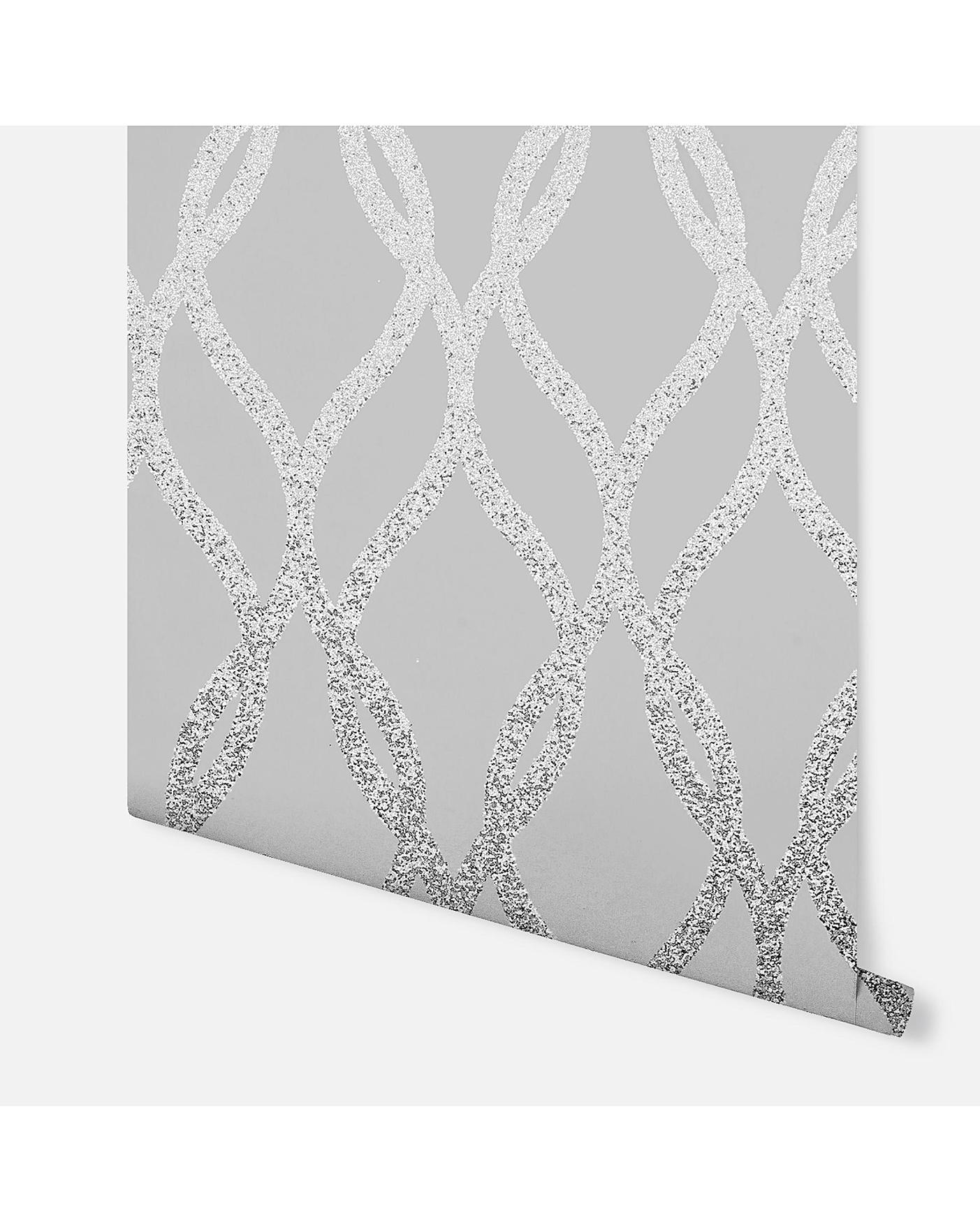 Arthouse Sequin Trellis Wallpaper Ambrose Wilson