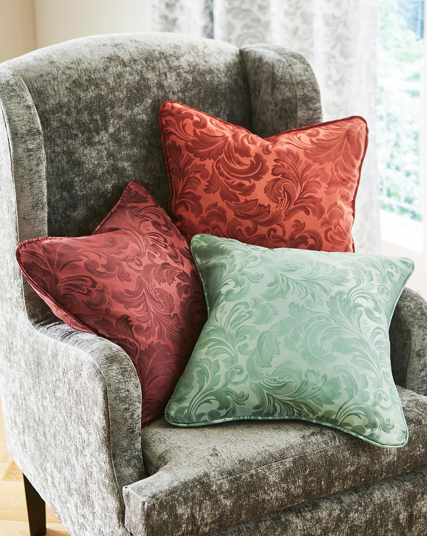 Buckingham Jacquard Filled Cushion J D Williams