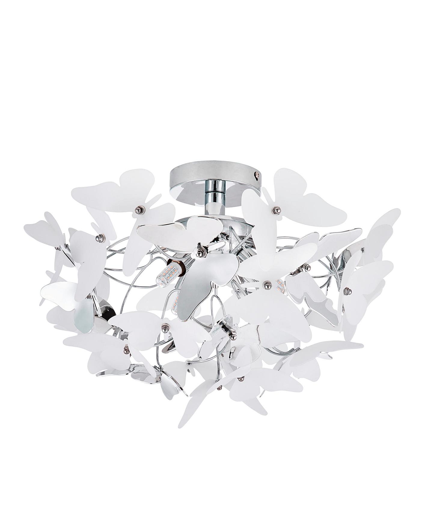 Flutter Chrome Ceiling Light