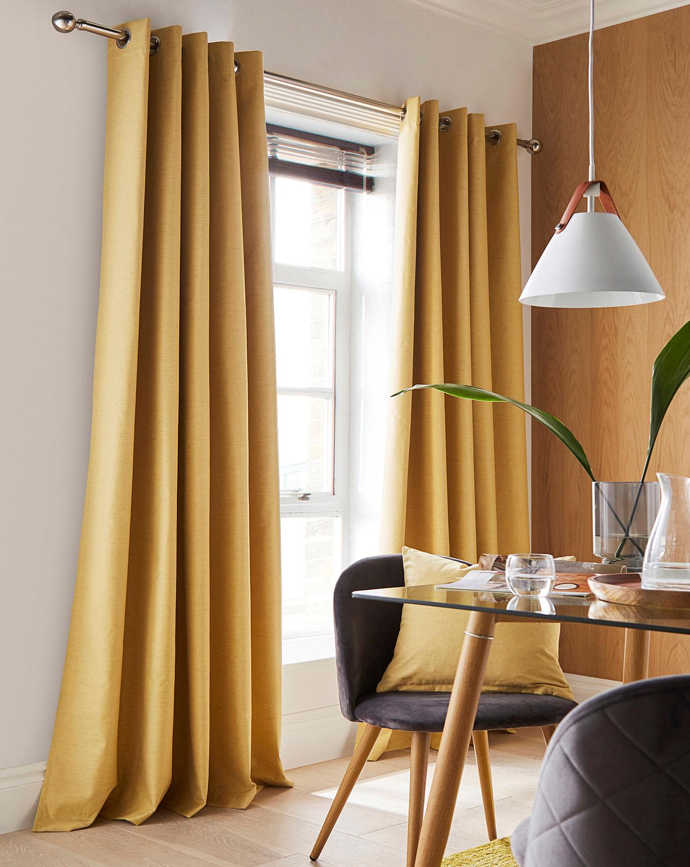 Libby Linen Effect Blackout Curtains Simply Be
