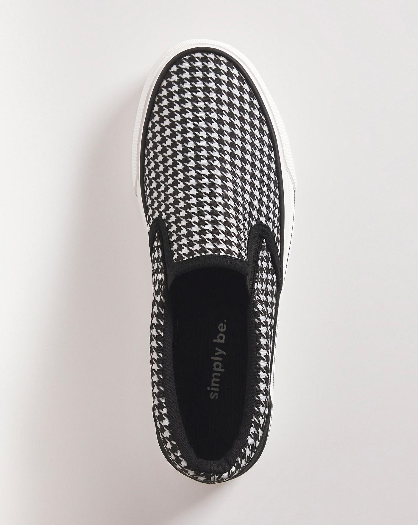 Slip On Chunky Sole Trainers Wide Fit | J D Williams