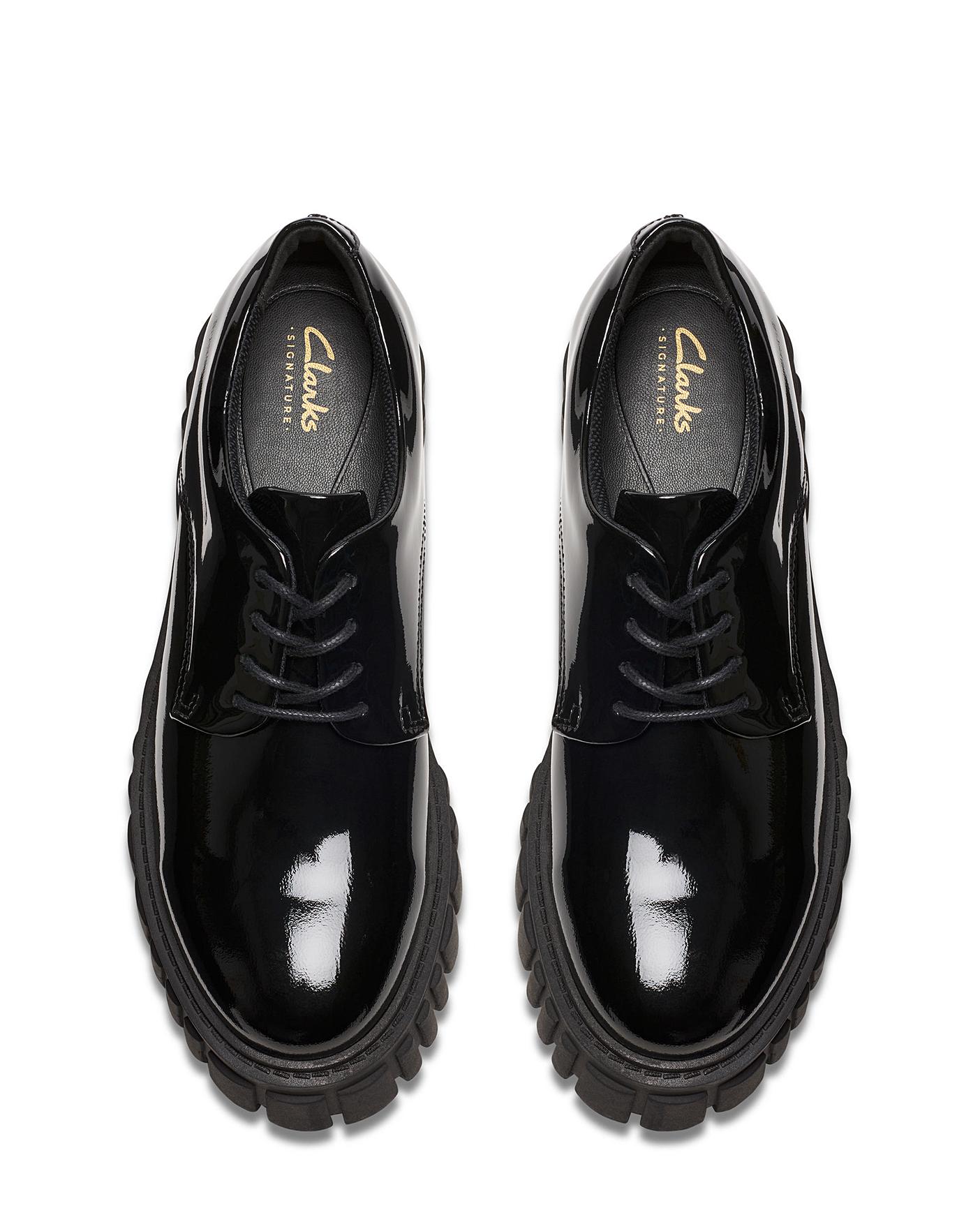 Clarks Page Patent Shoe Standard Fit Oxendales