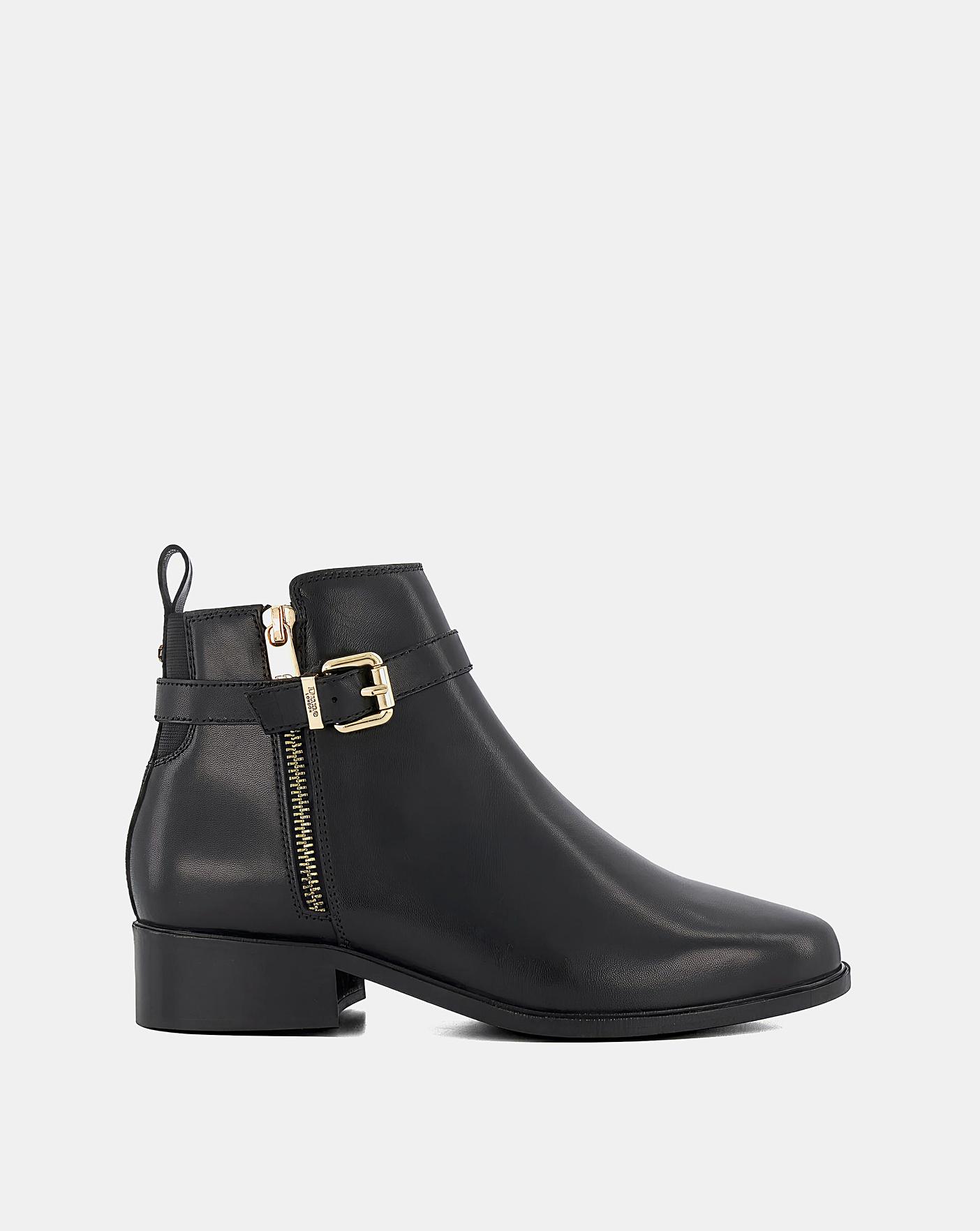 Dune buckle ankle boots hotsell