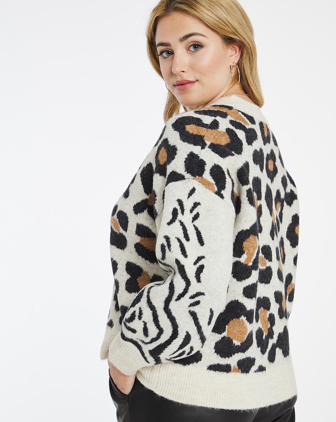 Mixed Animal Cardigan | Simply Be