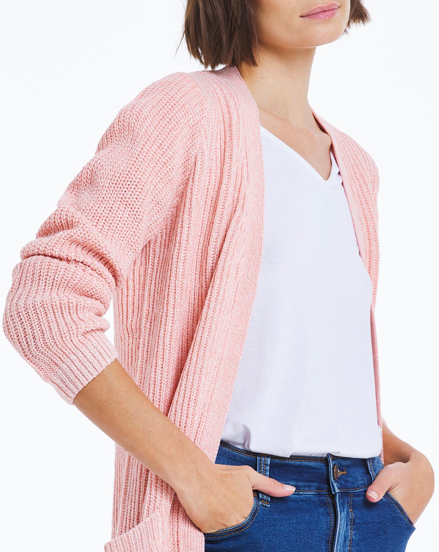 Longline Fisherman Rib Cardigan J D Williams