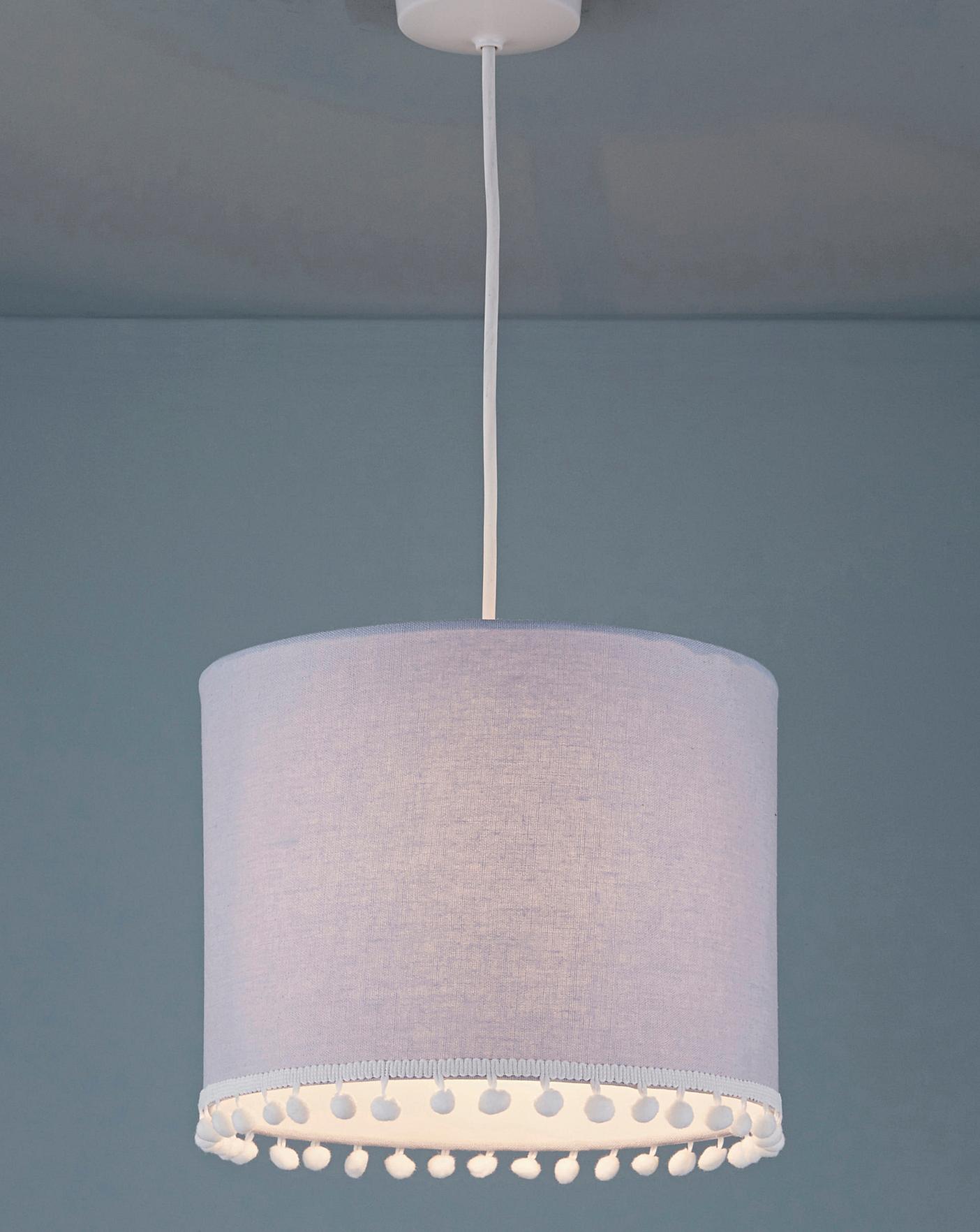 white pom pom light shade