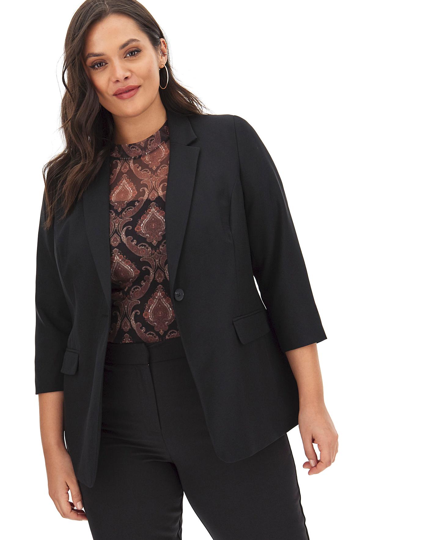 Mix & Match Black Fashion Blazer | Simply Be