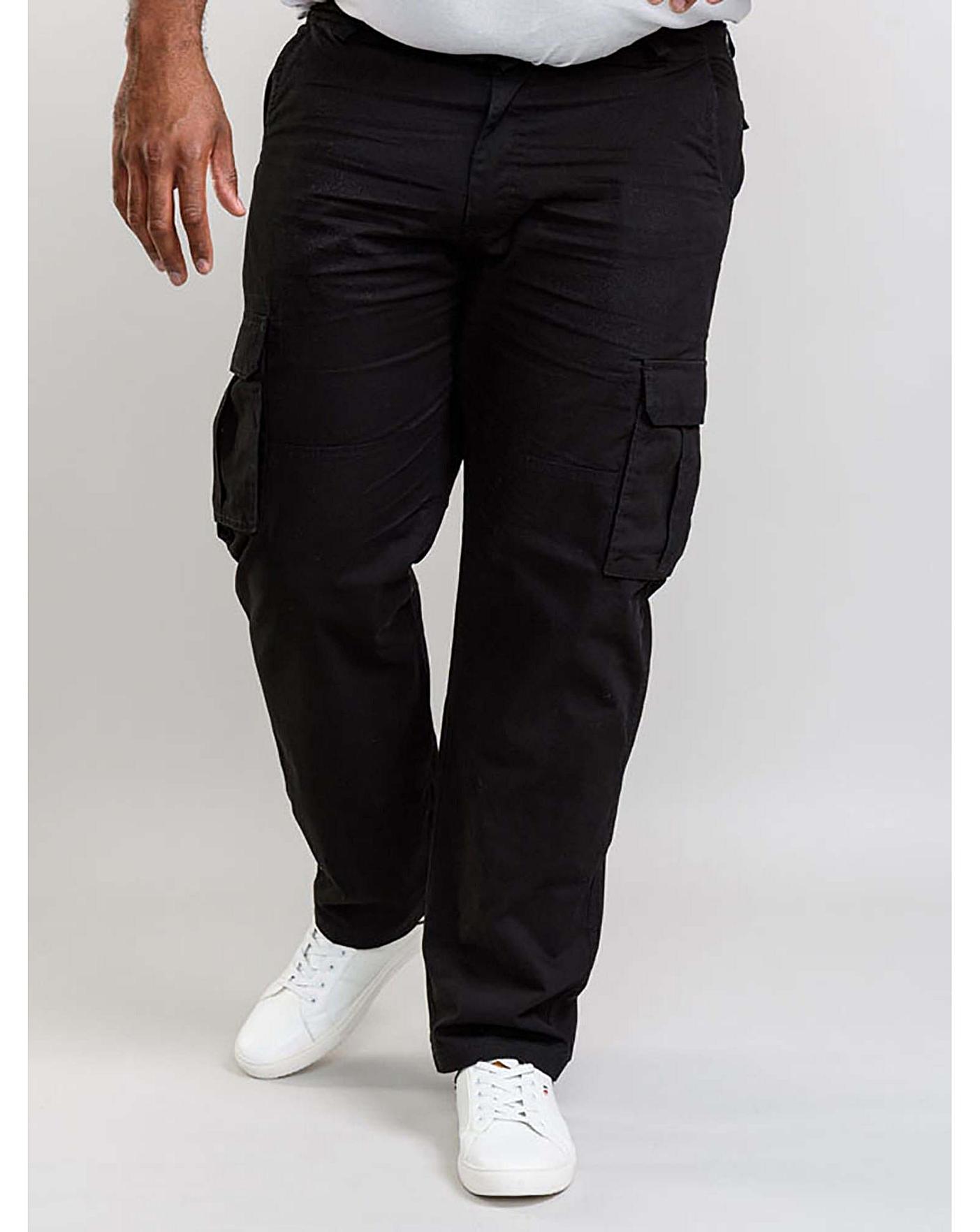 D555 ROBERT Washed Cotton Cargo Trousers | Fashion World